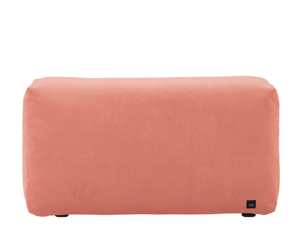 sofa side 105x31 - velvet - peach