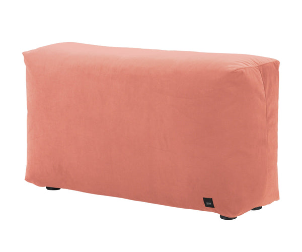 sofa side 105x31 - velvet - peach