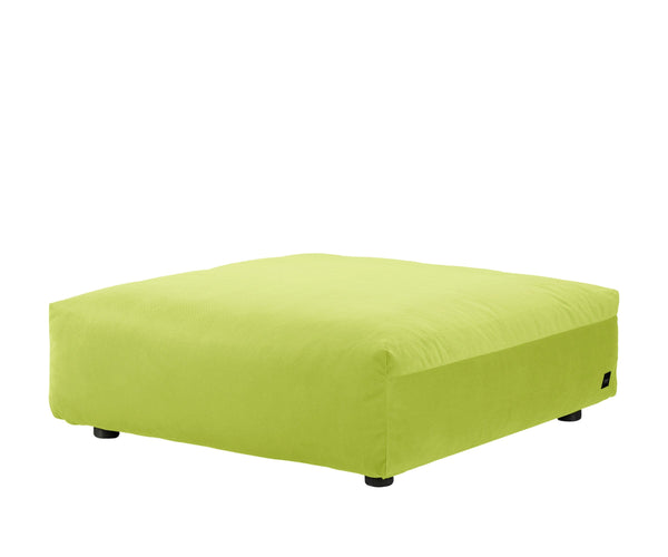 sofa seat - velvet - lime - 105cm x 105cm
