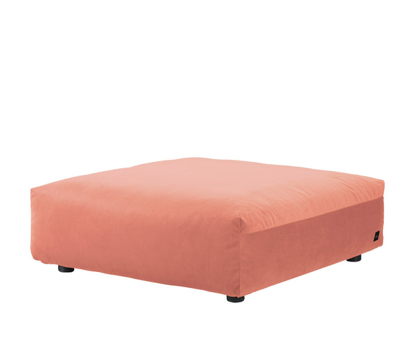 sofa seat 105x105 - velvet - peach