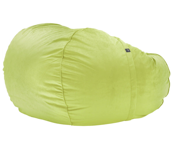 the jumbo beanbag - velvet - lime
