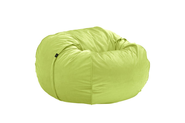 the beanbag - velvet - lime