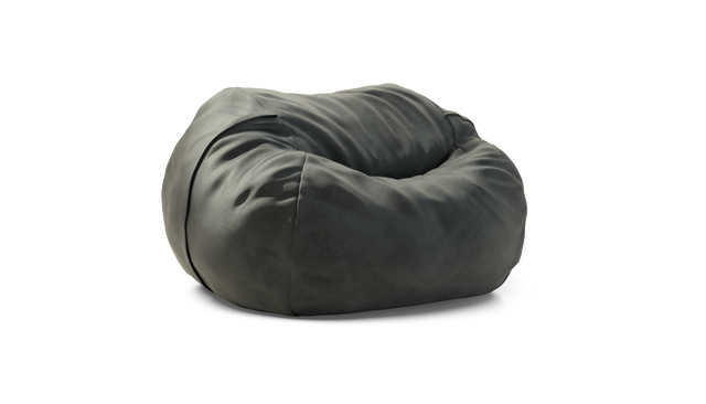 vetsak | Pouf Large - Leather - Dark Grey