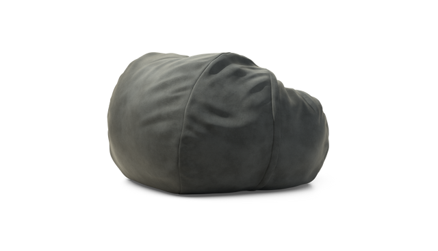vetsak | Pouf Large - Leather - Dark Grey