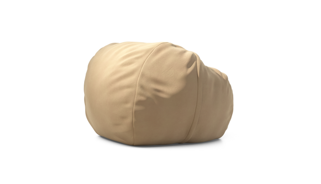 vetsak | Cover Pouf Medium - Leather - Beige