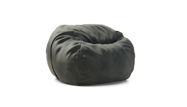 vetsak | Pouf Medium - Leather - Dark Grey