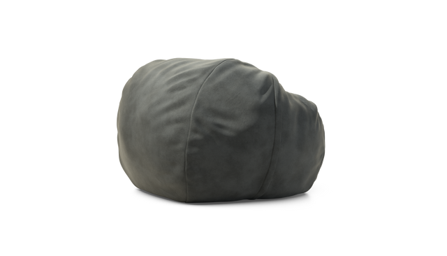 vetsak | Pouf Medium - Leather - Dark Grey