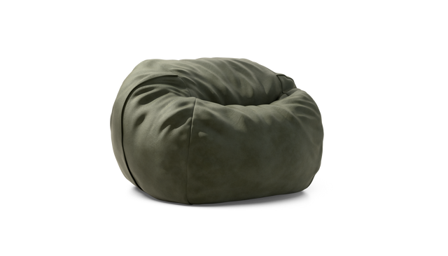 vetsak | Cover Pouf Medium - Leather - Olive