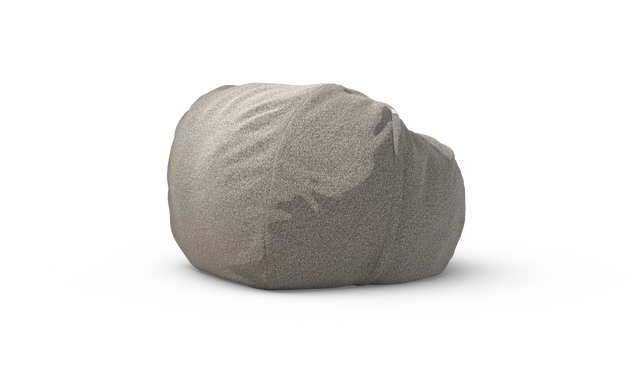 vetsak | Cover Pouf Medium - Pebble - Platinum