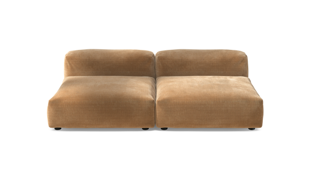 vetsak | Sofa Set 01 Large - Cord Velour - Camel | Sofa Modulable | 3.5 Places