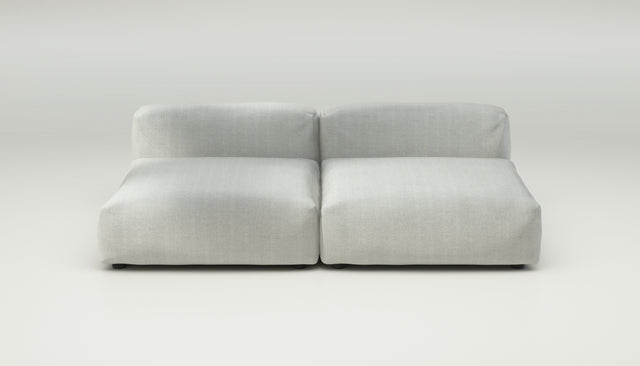 vetsak | Sofa Set 01 Large - herringbone - light grey | Sofa Modulable | 3.5 places