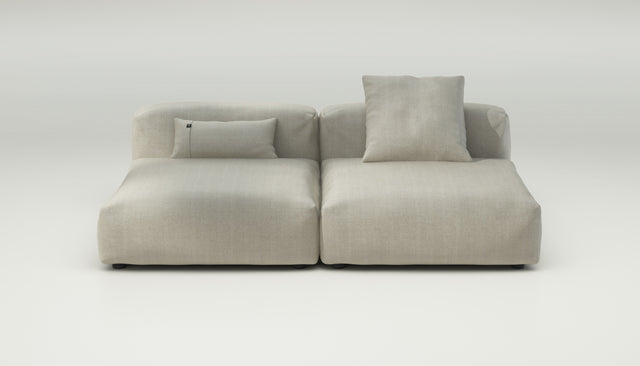 vetsak | Sofa Set 01 Large - herringbone - stone | Sofa Modulable | 3.5 places