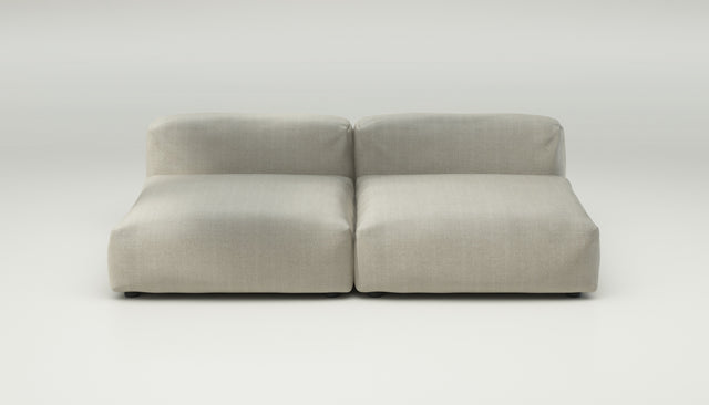 vetsak | Sofa Set 01 Large - herringbone - stone | Sofa Modulable | 3.5 places
