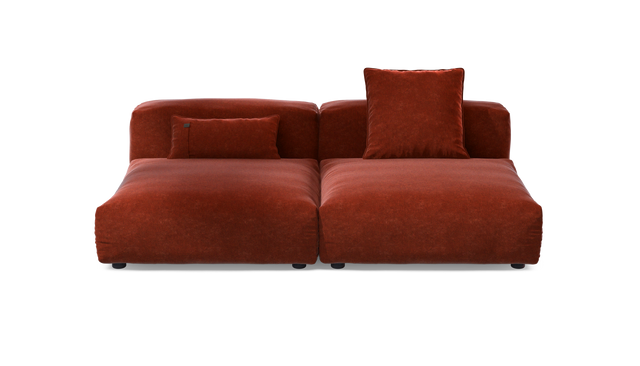 vetsak | Sofa Set 01 Large - Suave - Saffron | Sofa Modulable | 3.5 Places