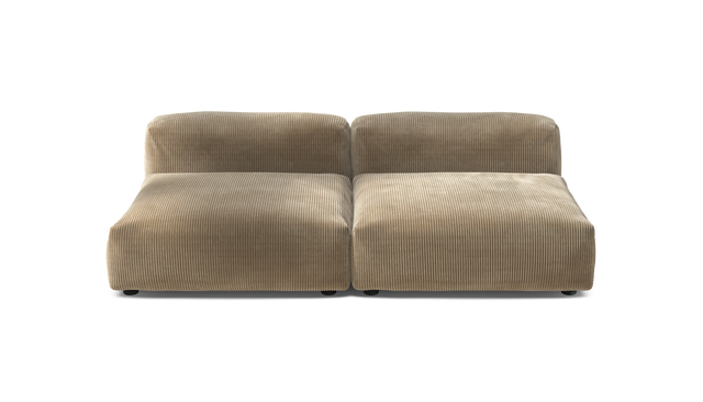 vetsak | Sofa Set 01 Large - Cord Velour - Sand | Sofa Modulable | 3.5 Places