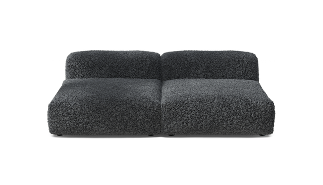 vetsak | Sofa Set 01 Large - Doodle - Dark Grey | Sofa Modulable | 3.5 Places