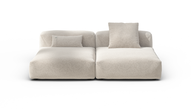 vetsak | Sofa Set 01 Large - Nub - Creme | Sofa Modulable | 3.5 Places