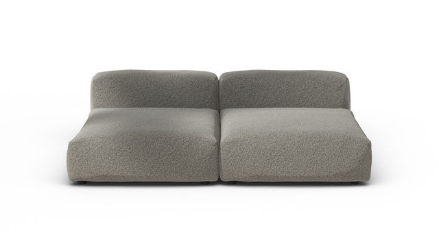 vetsak | Sofa Set 01 Large - Pebble - Platinum | Sofa Modulable | 3.5 Places