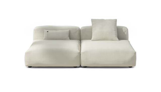 vetsak | Sofa Set 01 Large - Pique - Creme | Sofa Modulable | 3.5 Places