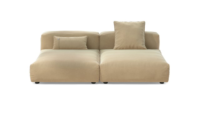 vetsak | Sofa Set 01 Large - Suave - Creme | Sofa Modulable | 3.5 Places