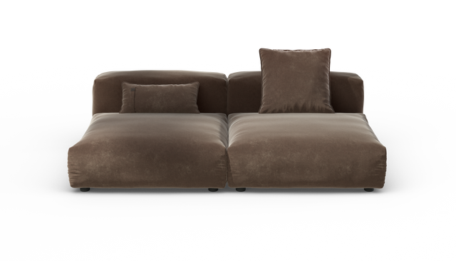 vetsak | Sofa Set 01 Large - Suave - Espresso | Sofa Modulable | 3.5 Places