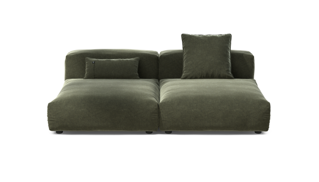 vetsak | Sofa Set 01 Large - Suave - Pine | Sofa Modulable | 3.5 Places