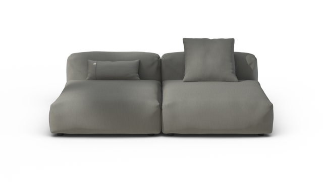 vetsak | Sofa Set 01 Large - Terrain - Flint | Sofa Modulable | 3.5 Places