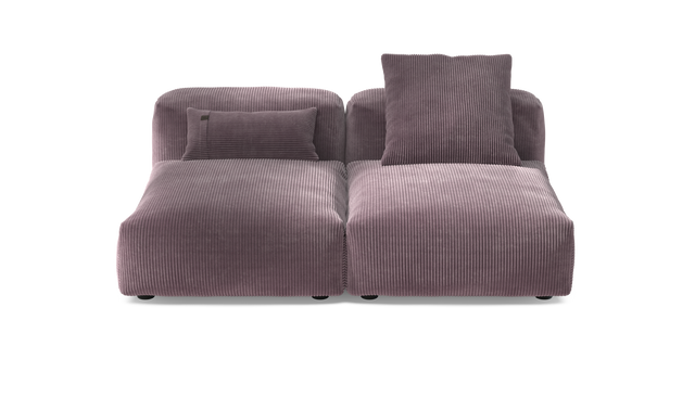 vetsak | Sofa Set 01 Medium - Cord Velour - Blossom | Sofa Modulable | 2.5 Places
