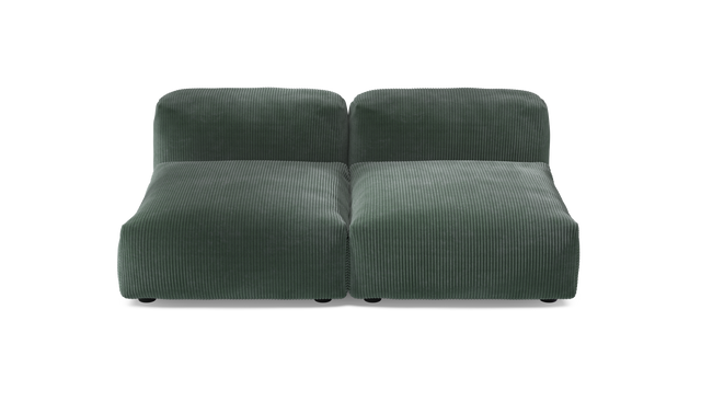 vetsak | Sofa Set 01 Medium - Cord Velour - Hunter | Sofa Modulable | 2.5 Places