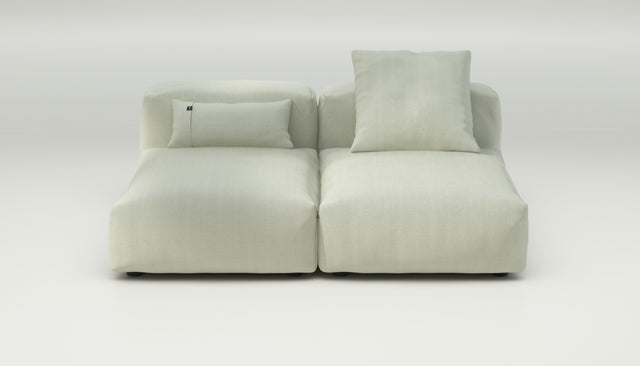 vetsak | Sofa Set 01 Medium - herringbone - beige | Sofa Modulable | 2.5 places