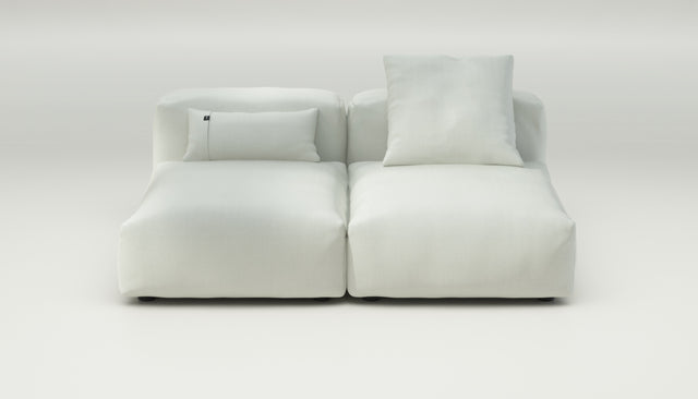 vetsak | Sofa Set 01 Medium - herringbone - creme | Sofa Modulable | 2.5 places