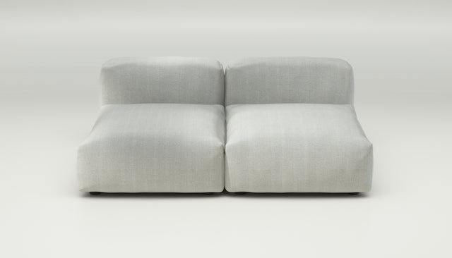 vetsak | Sofa Set 01 Medium - herringbone - light grey | Sofa Modulable | 2.5 places