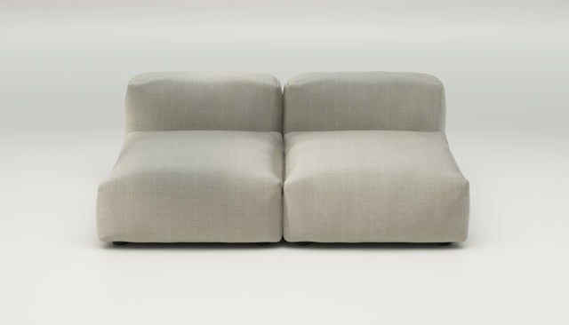 vetsak | Sofa Set 01 Medium - herringbone - stone | Sofa Modulable | 2.5 places