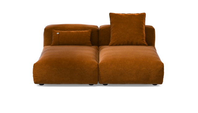 vetsak | Sofa Set 01 Medium - Suave - Honey | Sofa Modulable | 2.5 Places