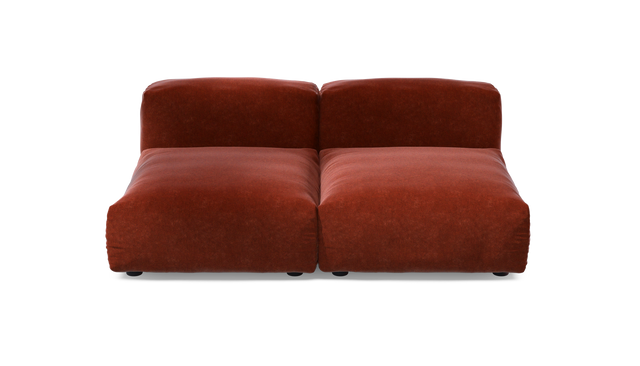 vetsak | Sofa Set 01 Medium - Suave - Saffron | Sofa Modulable | 2.5 Places