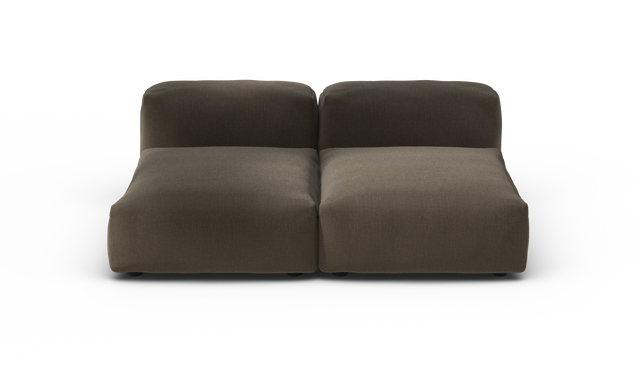 vetsak | Sofa Set 01 Medium - Breeze - Brown | Sofa Modulable | 2.5 Places