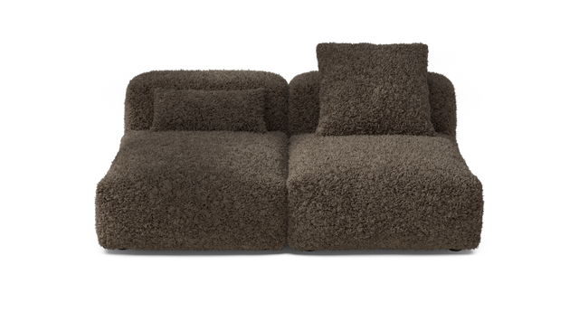 vetsak | Sofa Set 01 Medium - Doodle - Cacao | Sofa Modulable | 2.5 Places