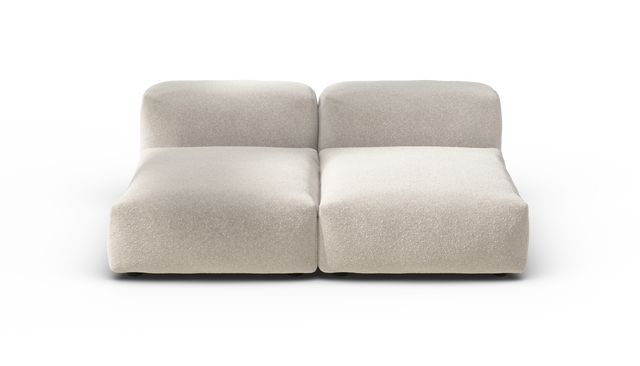 vetsak | Sofa Set 01 Medium - Nub - Creme | Sofa Modulable | 2.5 Places