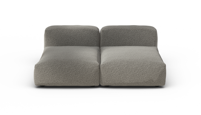 vetsak | Sofa Set 01 Medium - Pebble - Platinum | Sofa Modulable | 2.5 Places
