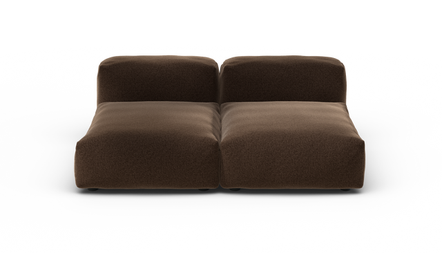 vetsak | Sofa Set 01 Medium - Pebble - Umber | Sofa Modulable | 2.5 Places