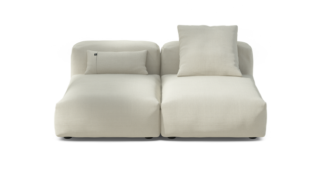 vetsak | Sofa Set 01 Medium - Pique - Creme | Sofa Modulable | 2.5 Places