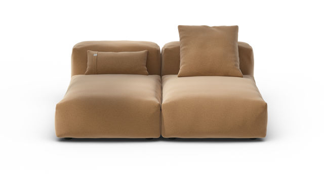 vetsak | Sofa Set 01 Medium - Pique - Wheat | Sofa Modulable | 2.5 Places
