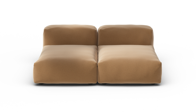 vetsak | Sofa Set 01 Medium - Pique - Wheat | Sofa Modulable | 2.5 Places