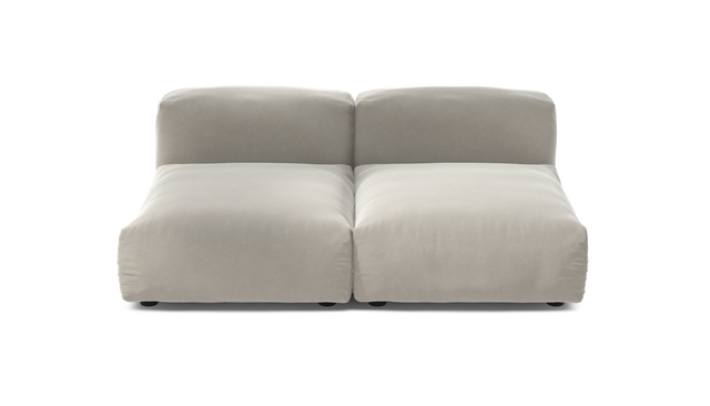 vetsak | Sofa Set 01 Medium - Suave - Clay | Sofa Modulable | 2.5 Places