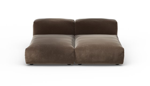 vetsak | Sofa Set 01 Medium - Suave - Espresso | Sofa Modulable | 2.5 Places