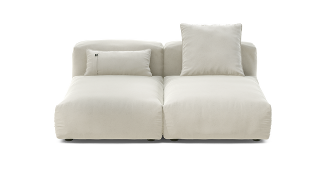 vetsak | Sofa Set 01 Medium - Suave - Pearl | Modular Sofa | 2.5 Seater