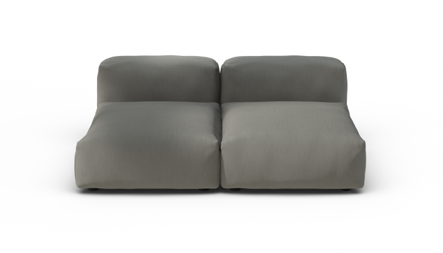 vetsak | Sofa Set 01 Medium - Terrain - Flint | Sofa Modulable | 2.5 Places