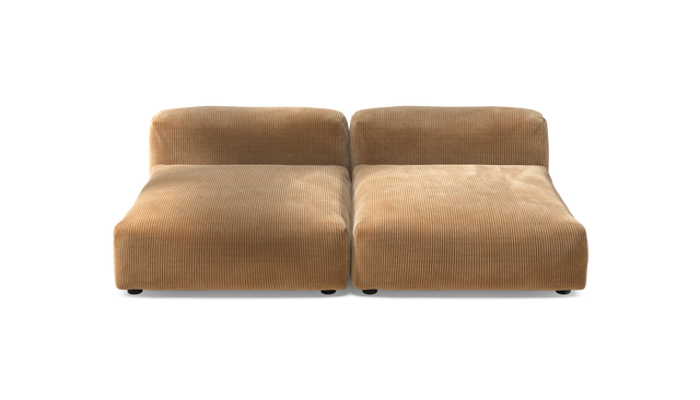 vetsak | Sofa Set 01 XLarge - Cord Velour - Camel | Sofa Modulable | 3.5 Places