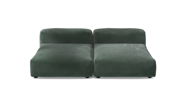 vetsak | Sofa Set 01 XLarge - Cord Velour - Hunter | Sofa Modulable | 3.5 Places