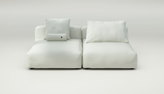 vetsak | Sofa Set 01 XLarge - herringbone - creme | Sofa Modulable | 3.5 places